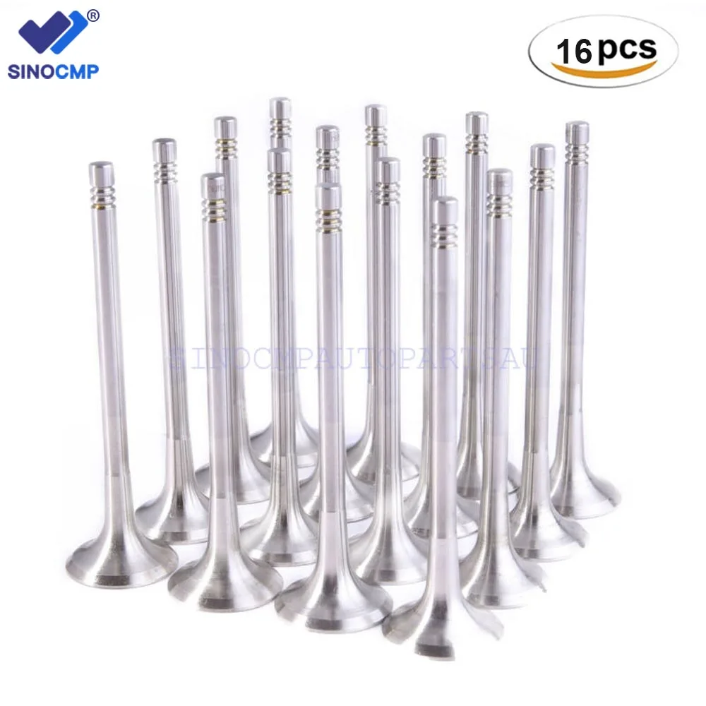 16 Pz/Set Valvole Di Aspirazione E Scarico Del Motore Per Vw Audi 1.4 Tsi (Cth Cnw Ctk Cth Ea111 Parti Kit Di Ricostruzione Del Motore