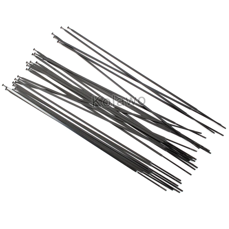 Raggi piatti per bicicletta 14G con capezzoli 10 pezzi MTB bici da