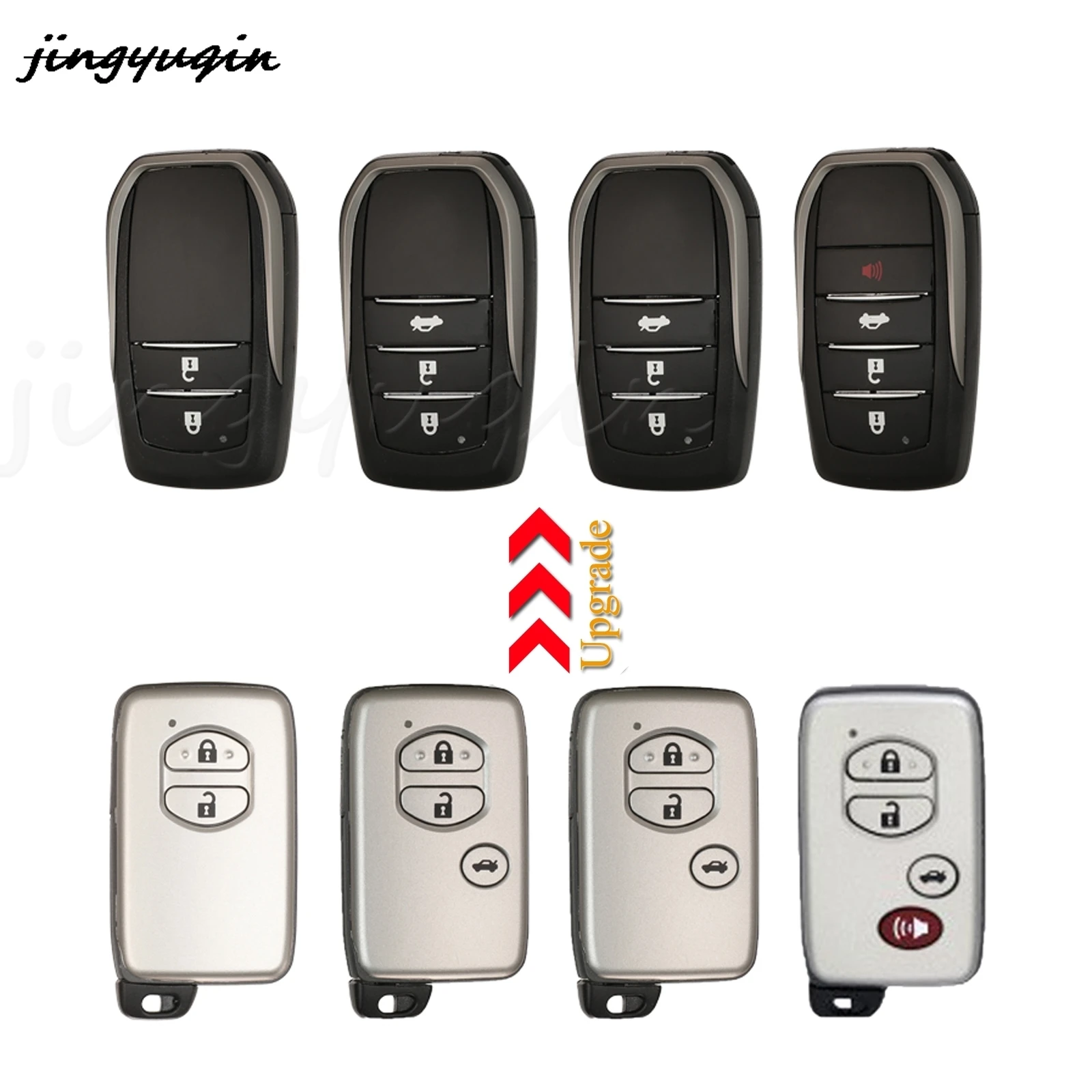 2/3/4 Buttons Modified Remote Car Key Shell Case for Toyota Chr C-hr Avensis Auris Corolla key case car key shell car remote key car key key shell
