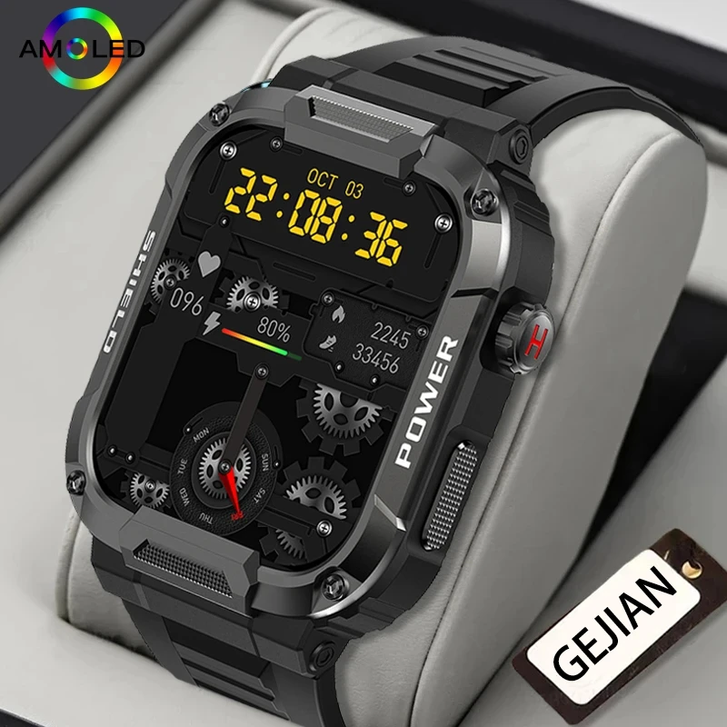 Gejian 2023 Mk66 Smart Watch Men Large Battery Music Playback Fitness ...