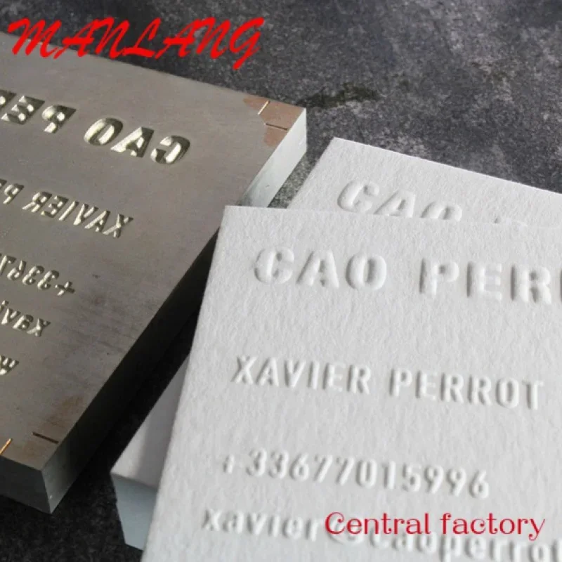 

Custom Luxury Logo Custom Printed Paper Embossed Design For Business Card Own Logo