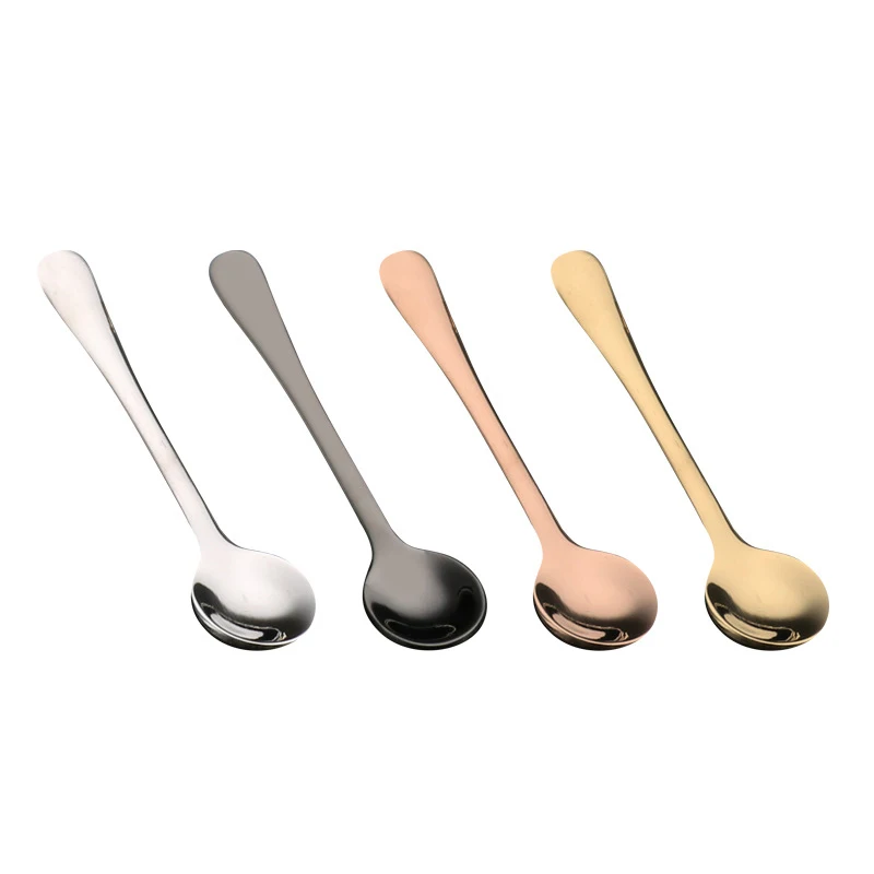 Stainless Steel Mini Spoon Home Kitchen Seasoning Spoon Creative Coffee Ice Cream Ice Cream Scoop