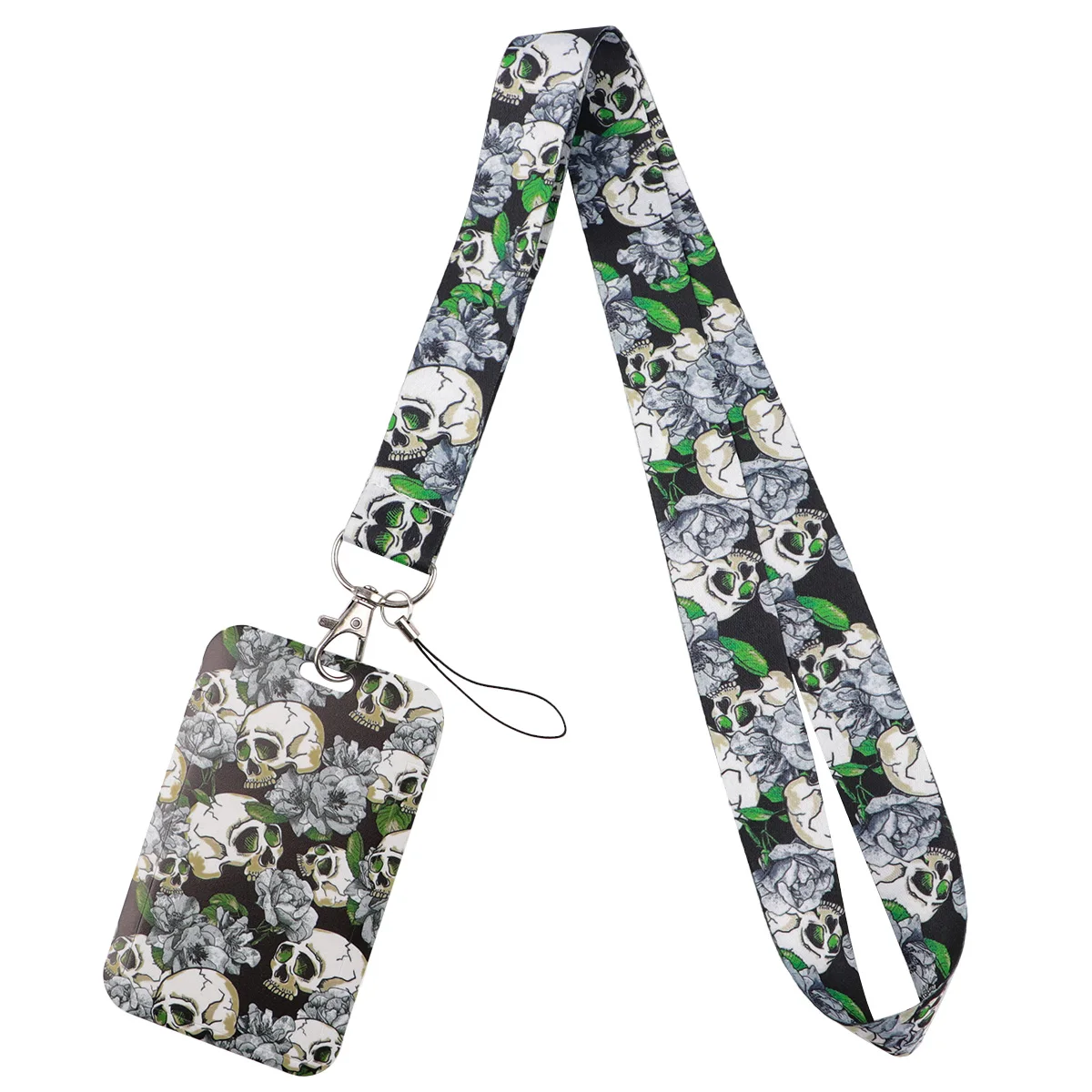 Skeleton Design Lanyard Card Holder and Badge Neck Strap