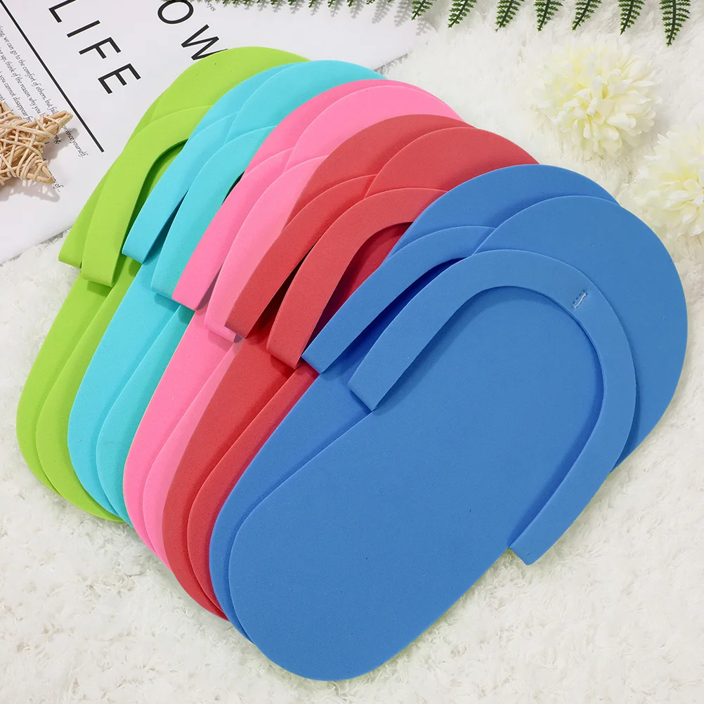 

24 Pairs Eva Disposable Foam Pedicure Slippers Pairs/pack Mens House Salon for Manicure
