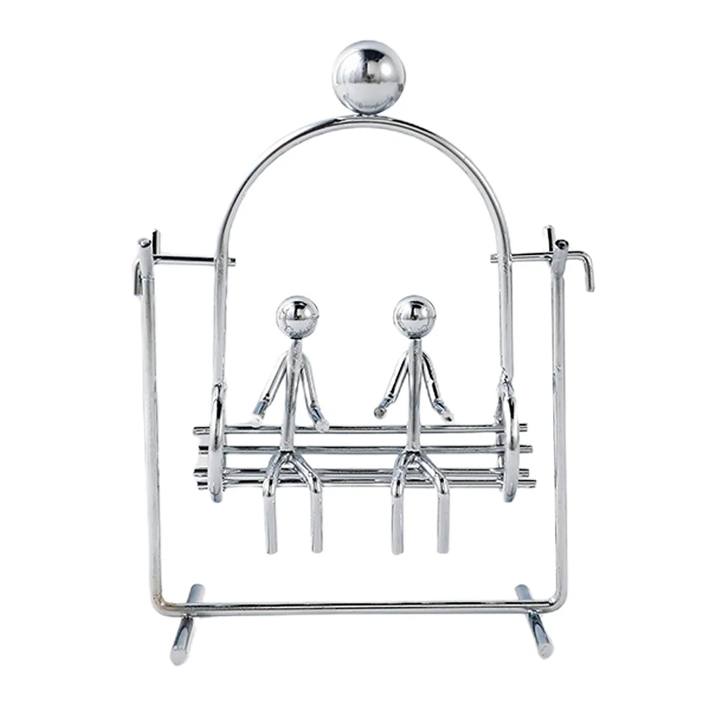 

Manual Swing Iron Ornament Desktop Balance Toy Swinging Tumbler Balancing Decoration