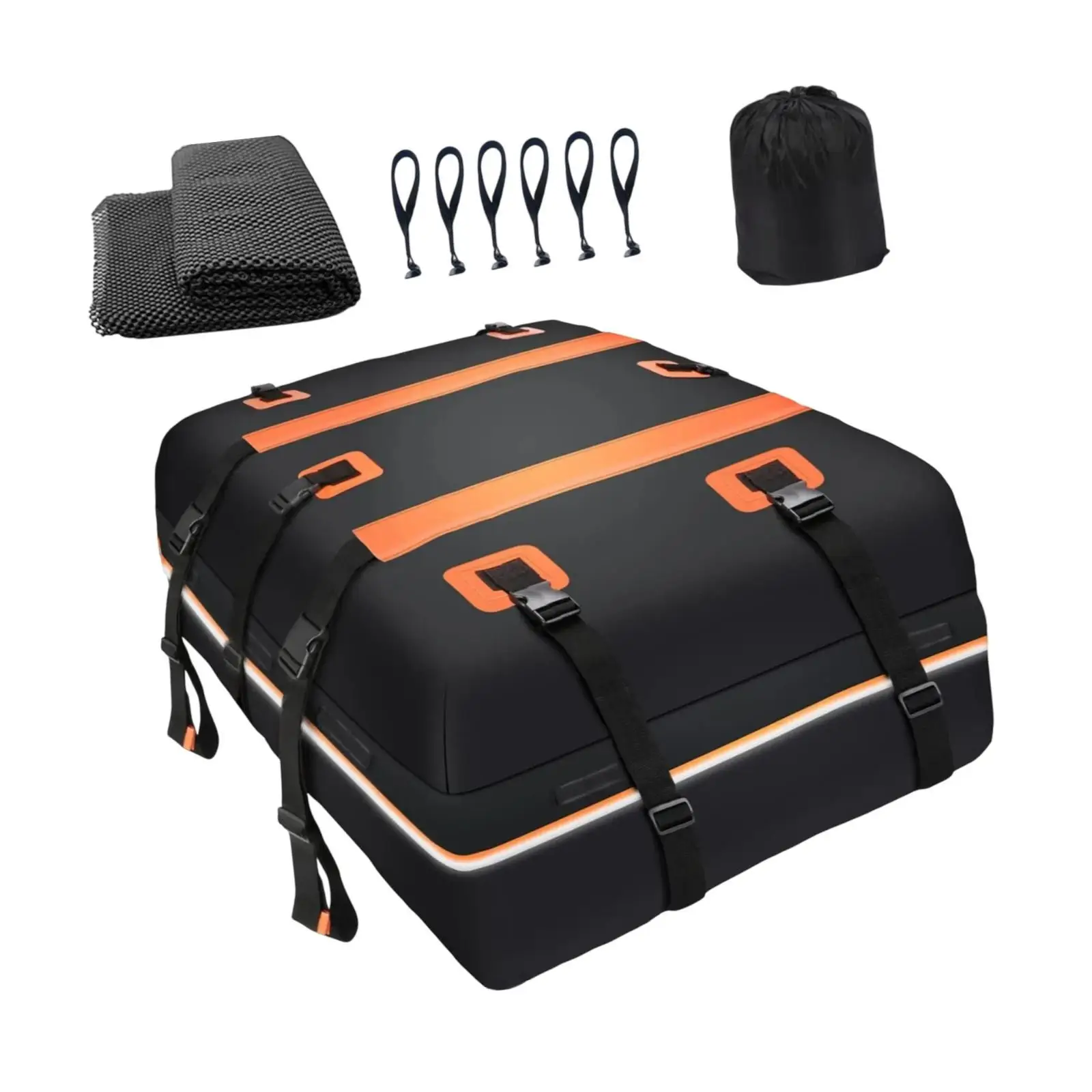 Car Roof Bag Rooftop Cargo Carrier Practical Travel Accessories Heavy Duty for All Cars with and without Rack 20 Cubic Feet Car Roof Bag Rooftop Cargo Carrier Practical Travel Accessories Heavy Duty for All Cars with and without Rack 20 Cubic Feet