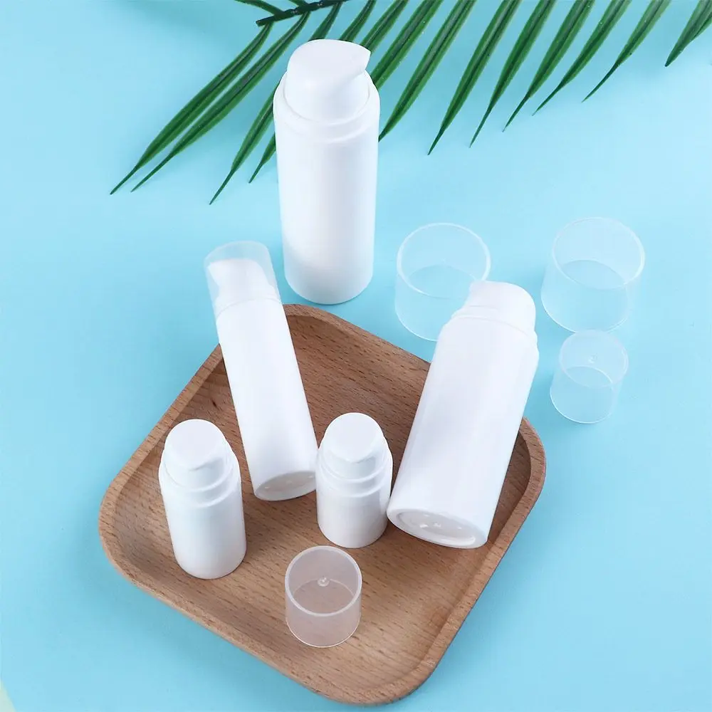 5ml 10ml 15ml 30ml 50ml Clear Airless Cosmetic Cream Pump Bottle Travel Size Dispenser Makeup Container for Cream Gel Lotion