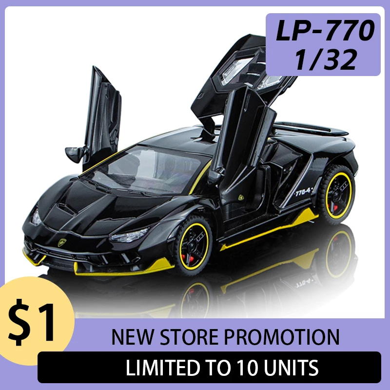 1:32 LP770 750 Lamborghinis модель спортивного автомобиля из сплава литая металлическая машина звук супер гоночный подъемный хвост горячий автомобиль колесо мотоцикла
