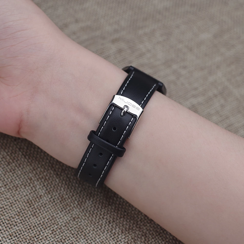 Premium Leather Sport Loop Wristband Bracelet