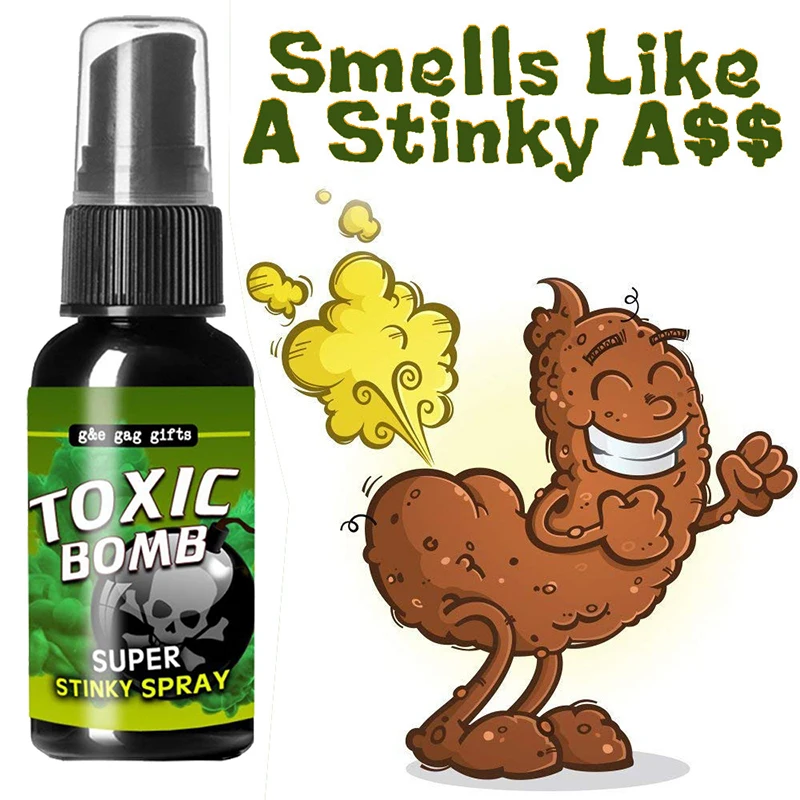 30ml  Novelties Liquid Fart Spray Can Stink Bomb Ass-smelly Stinky Gas Crap Gag Prank Novelties Toy Joke Party Supplies