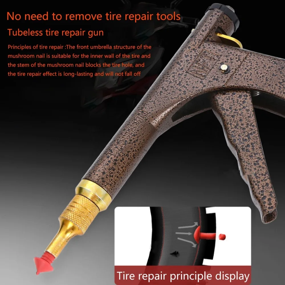 Tire Repair Kit Car Motorcycle Bike Emergency Heavy Duty Tubeless Tire