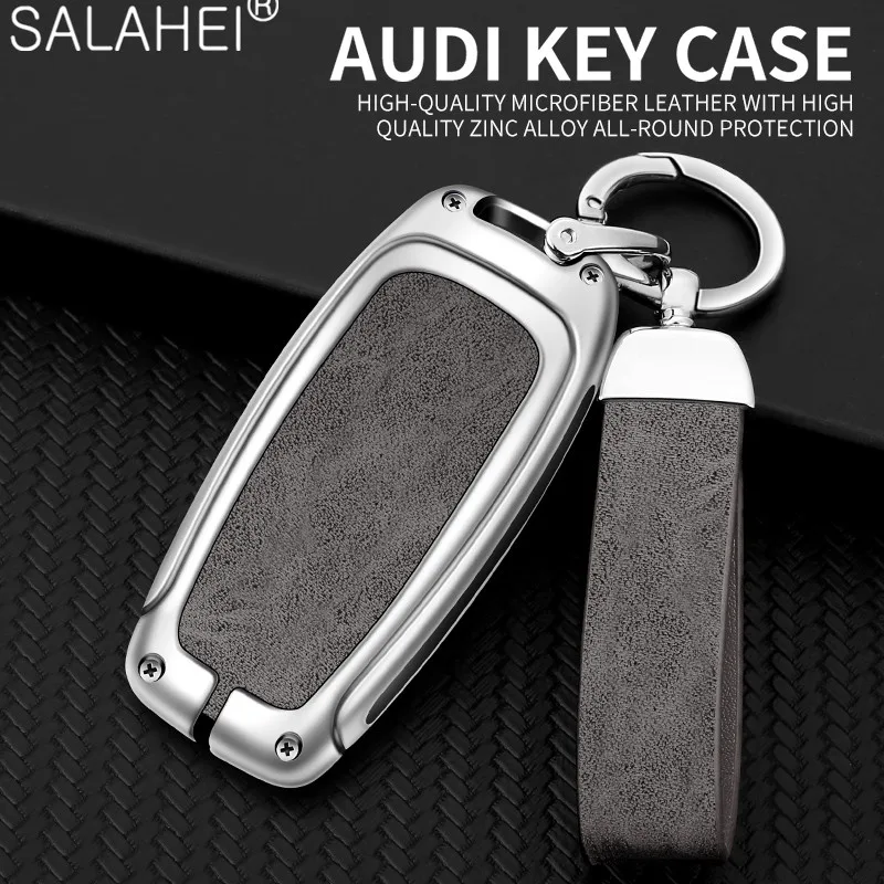 

Car Remote Smart Key Cover Case Shell For Audi A1 A3 A4 A5 A6 A7 A8 Quattro Q3 Q5 Q7 2009-2015 Car-Styling Accessories Keychain