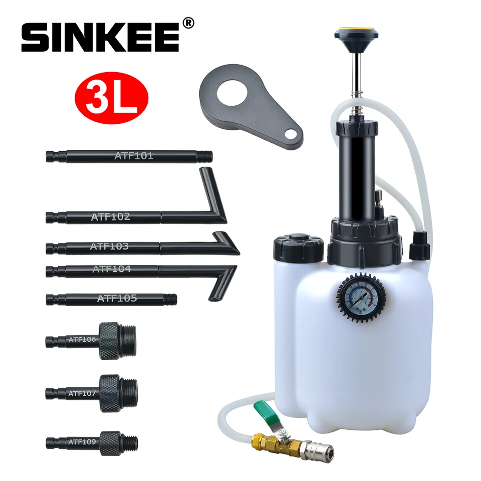 JTC ブレーキオイルブリーダー JTC1025 | 公式オンラインショップ - ファクトリーギア 3L 手動ブレーキクラッチ液ブリーダー ブレーキ液ブリーダーツールセット 圧力ゲージ付き RV 自動車用