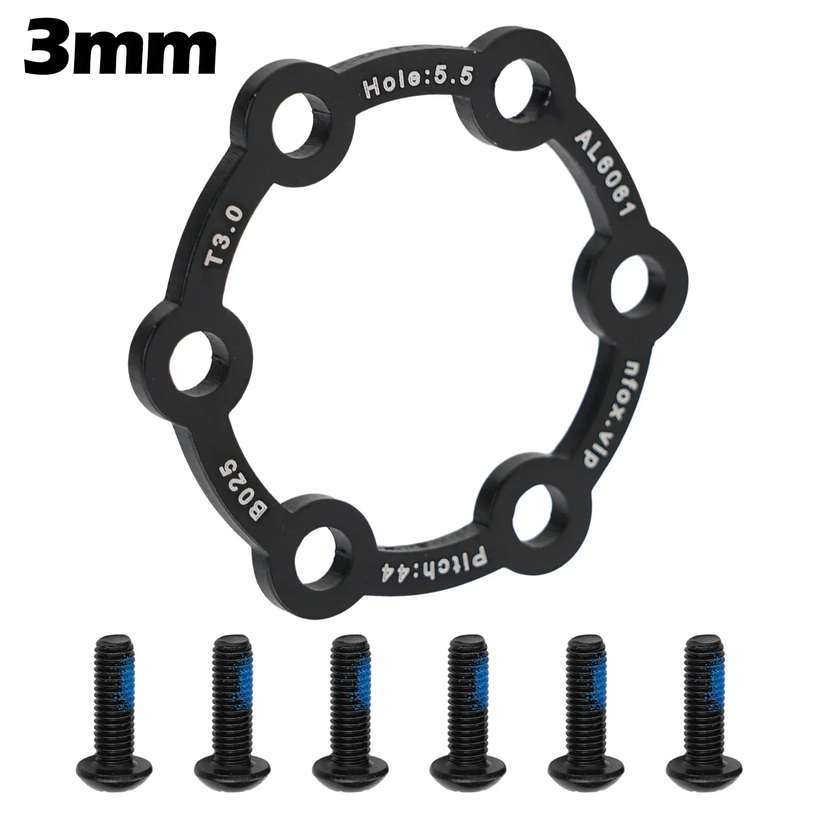 Electric Scooter Brake Disc Bicycle Disc 6-hole Hub Heightening Pad Screws Mountain Bike Plastic Brake Spacer mountain bicycle disc brake bicycle disc brake mountain bike disc brake
