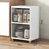 Modern Plastic Kitchen Cabinet for Kitchen Furniture Storage Cabinet Simple Household Multifunction Living Room Landing Locker 2