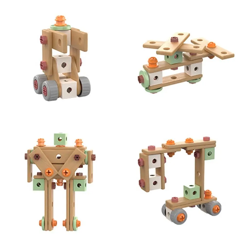 59/100/143Pcs Children's Educational Simulation Maintenance Toolbox Plastic Montessori Learning Wooden Tool Playset DIY Kit