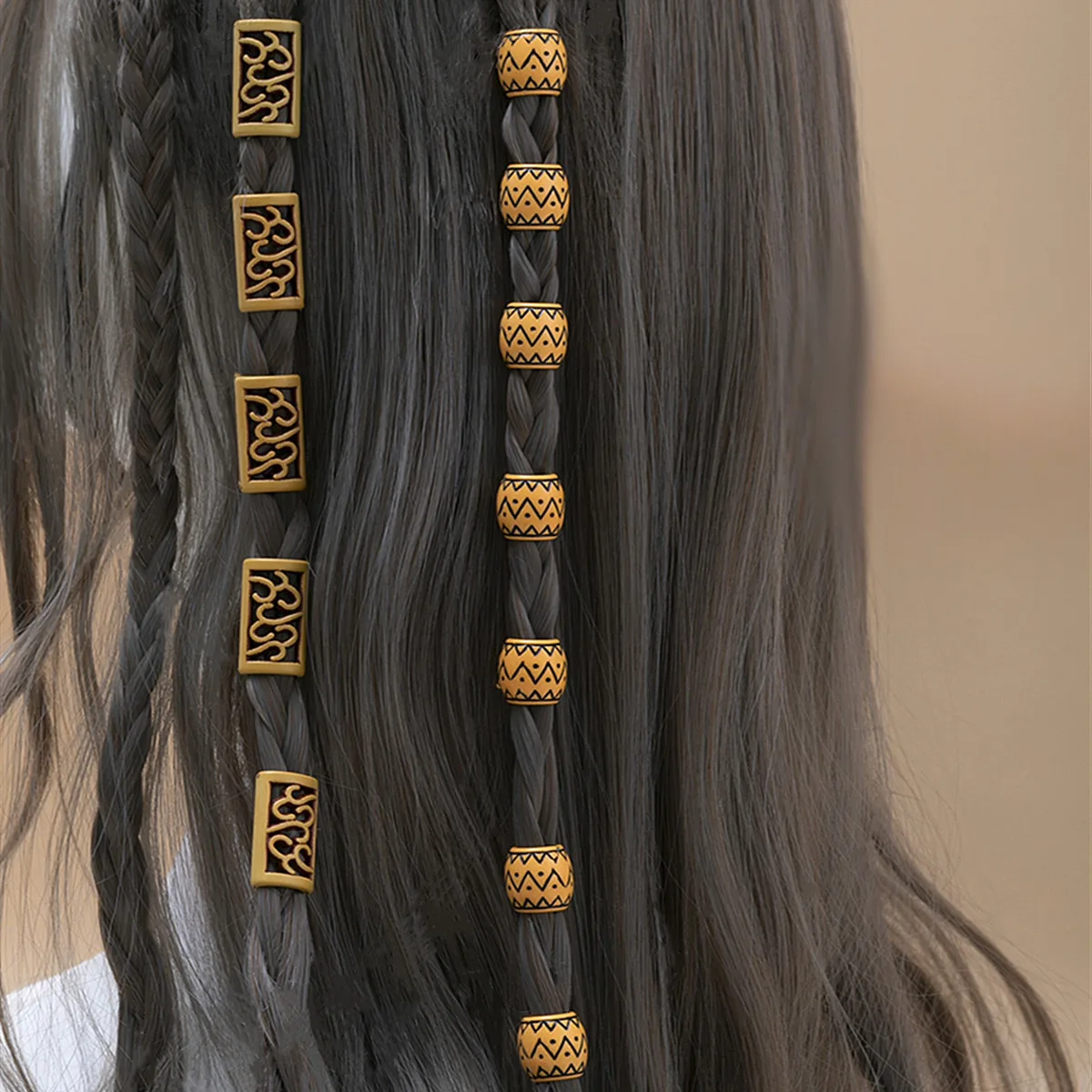 

Hair Accessories For Braids Beads Jewelry Dreadlocks Hair Decoration Braid Ring Cuffs Clips Charms Ornaments In The Hair