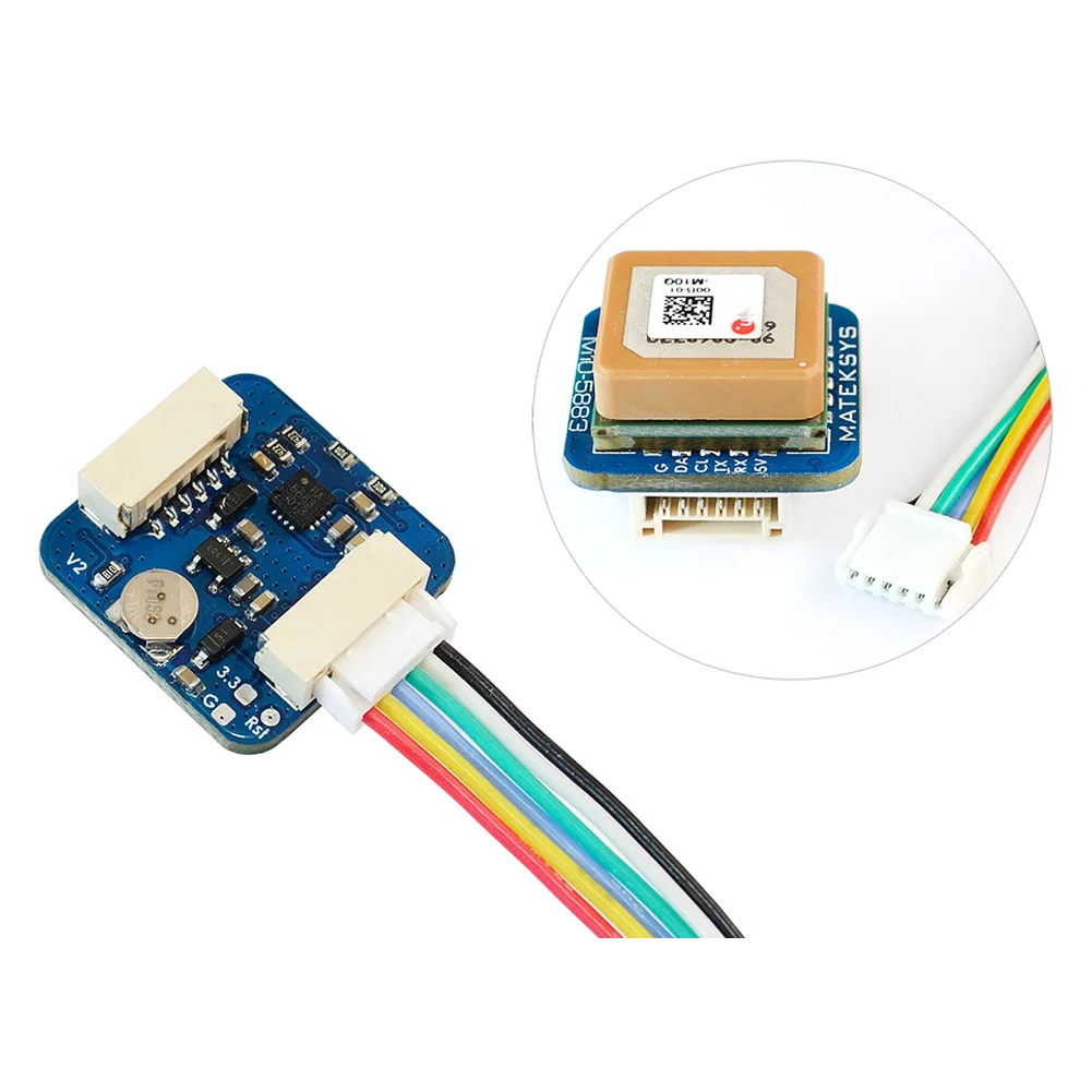 GNSS GPS Kompas Modul M10Q-5883 u-blox M10 Multi-Konstellation Patch Antenne 15x15mm