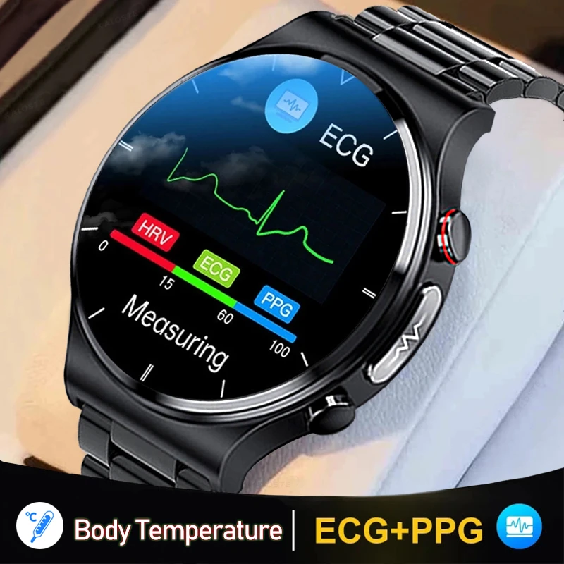 New Health Smart Watch Mens Blood Pressure Heart Rate ECG Watches Waterproof Sport Fitness Tracker Smartwatch For Huawei Xiaomi