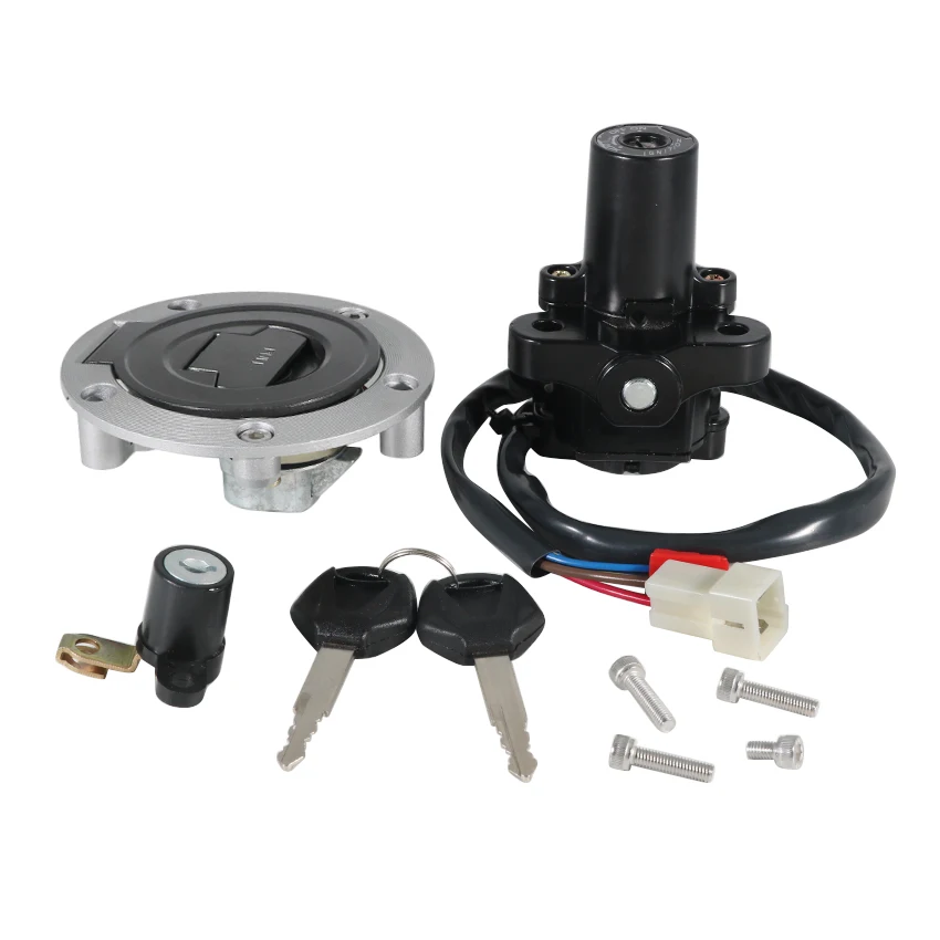 야마하 FJ09 FZ09 FZ07 FJ13 FJ1300 FZ8 FZ8N FZ8S FZ6 FZ6R FZ6N FZ6S 용 오토바이 점화 키 스위치 연료 가스 캡 시트 잠금 키트