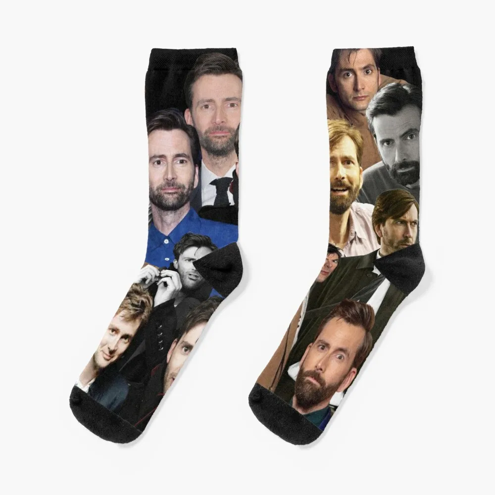 david tennant photo collageSocks Man Gift Idea Warm Socks Winter Woman bass guitar player musician gift idea socks hockey mens tennis woman socks snow