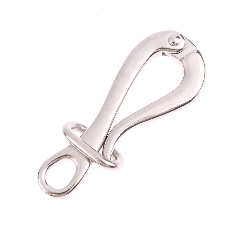 Description Picture 3 of item1PCS 316 Stainless Steel 100mm Pelican Hook & Eye with Quick Release link Crane Hooks for Sailing Boat Yacht Accessories