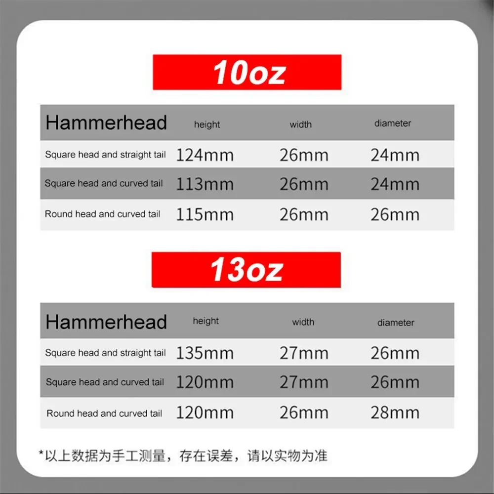 Multifunctional Hammer DELIXI Genuine Fiber Claw High Carbon Steel Hammer Handle Woodworking Nail Pulling and Hammering Tools 6