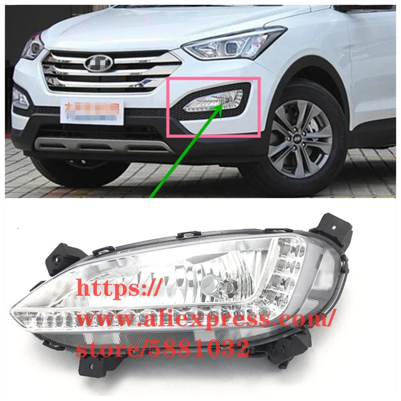 Передние светодиодные противотуманные фары для Hyundai Santa Fe IX45 левые/правые