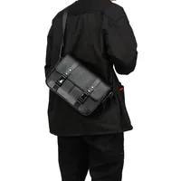 Nouveau sac à bandoulière pour hommes de mode sac de messager de grande capacité pour hommes sacs à bandoulière en cuir PU de luxe cartables de conception de marque masculine 4