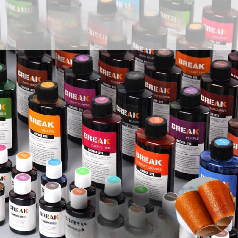 30ml Bottle Quick-Dry Alcohol-Based Leather Dye DIY Crafts Cowhide Tooling Veg-Tanned