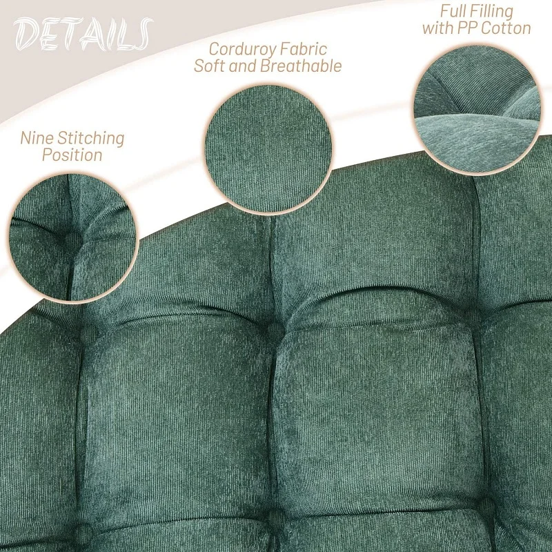 Tatami Floor Seat Cushion Pillow for Office Bedroom and Dining Chair Round Velvet Corduroy Thick Chair Cushion for Home Décor 방석 3