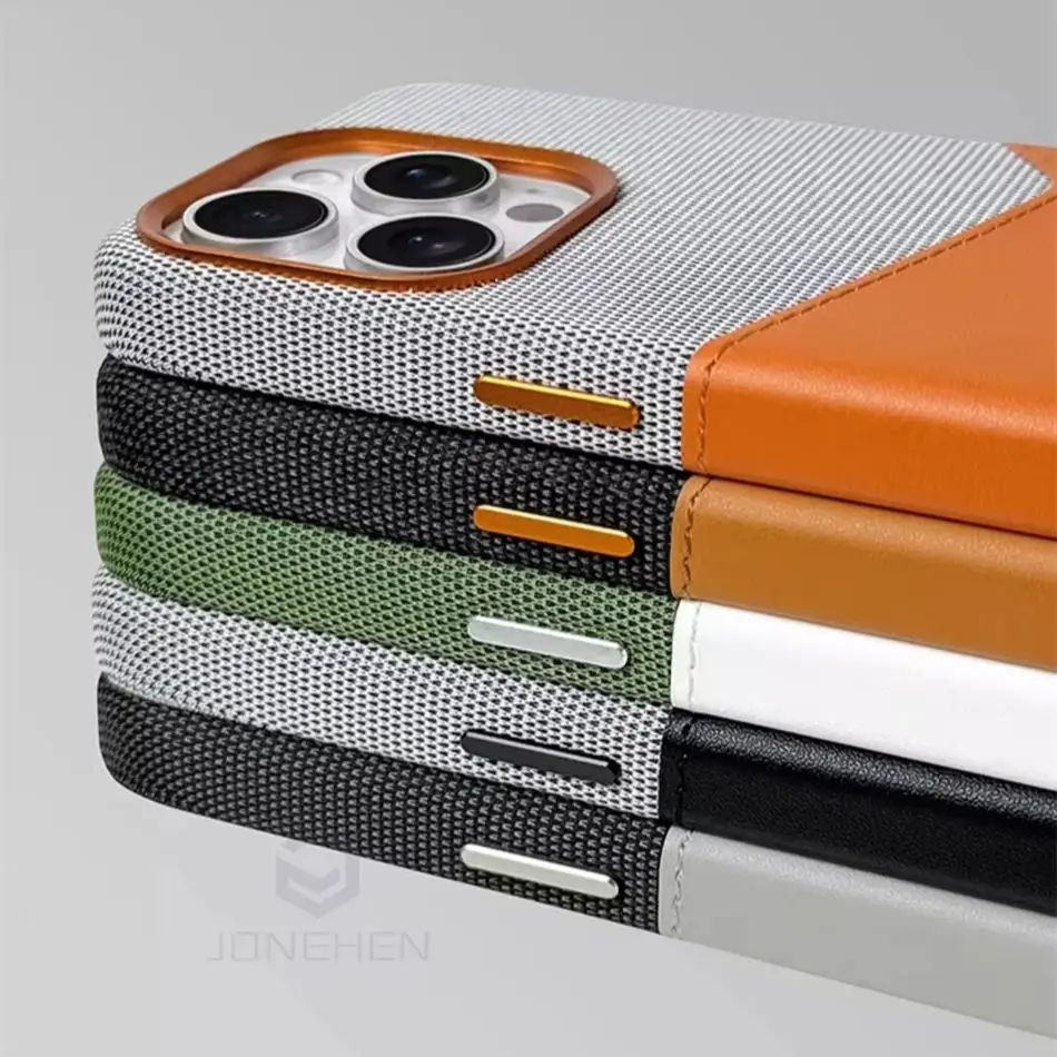 Leather Magnetic Card Holder with Magsafe - Wireless Charging Compatible