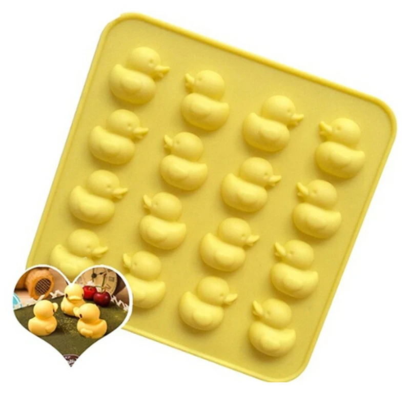 Cute Duck Silicone Mold DIY Chocolate Ice Biscuit Candy Moulds Kitchen tools