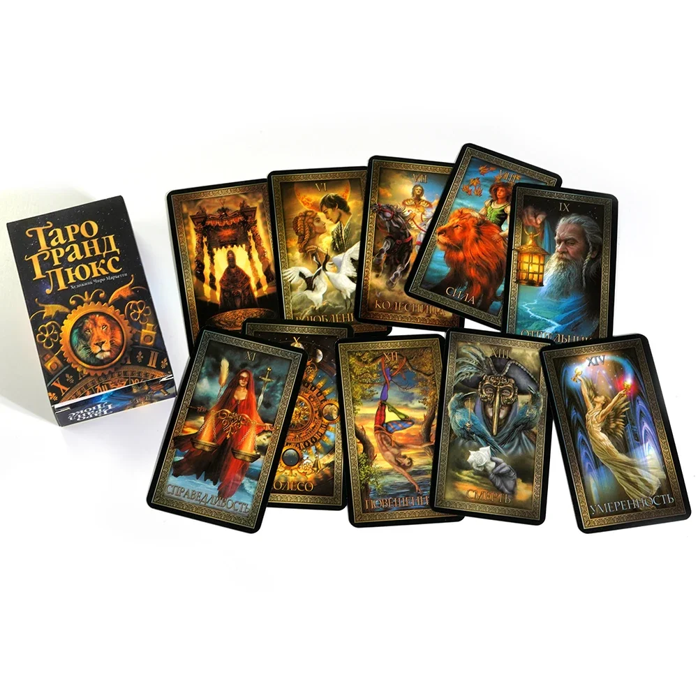 Card Games Playing Cards Board Games Tarot Cards Tarot Cards Grand Luxe Grand Luxe Waite School Includes Instruction Booklet Russian Version Oracle Tarot Board Game Playing Card