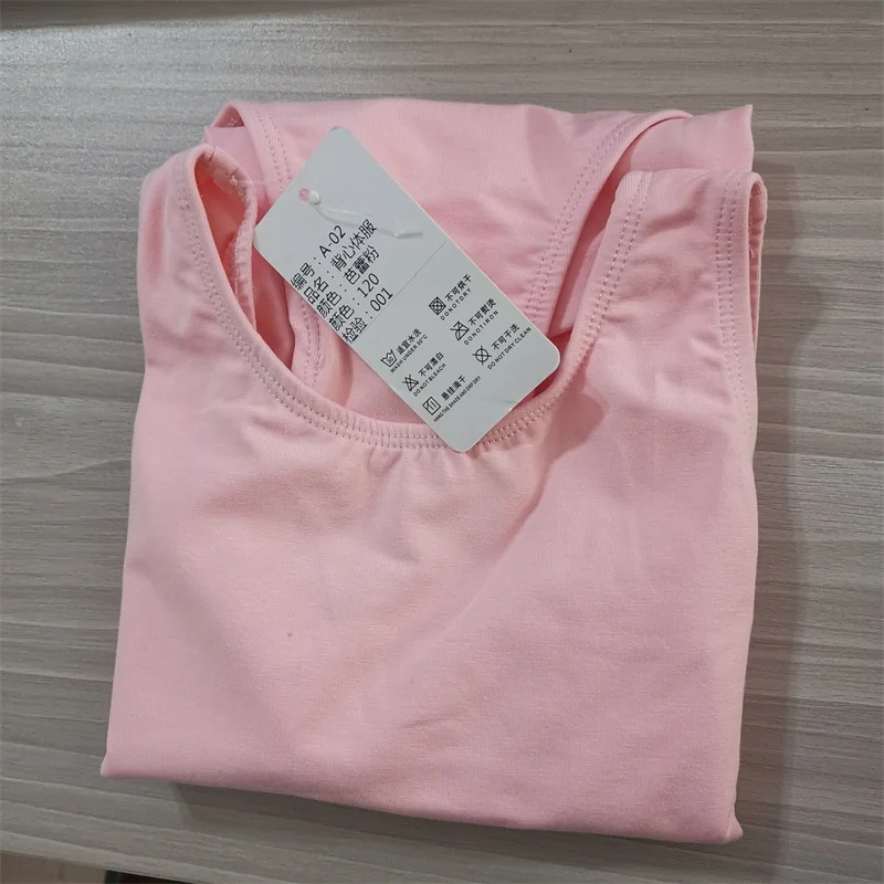 Großhandel Günstige Kinder Mädchen Kinder Training Tanzkleidung Weiß Schwarz Rosa Tank Ärmellose Baumwolle Spandex Ballett Trikots – Detail 13
