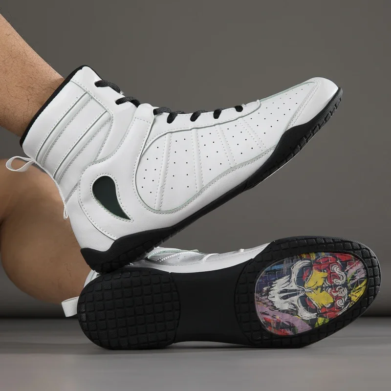 Wear Resistant Anti-slip Gym Folding Boxing Training Boots Professional Breathable Men and Women Wrestling Shoes