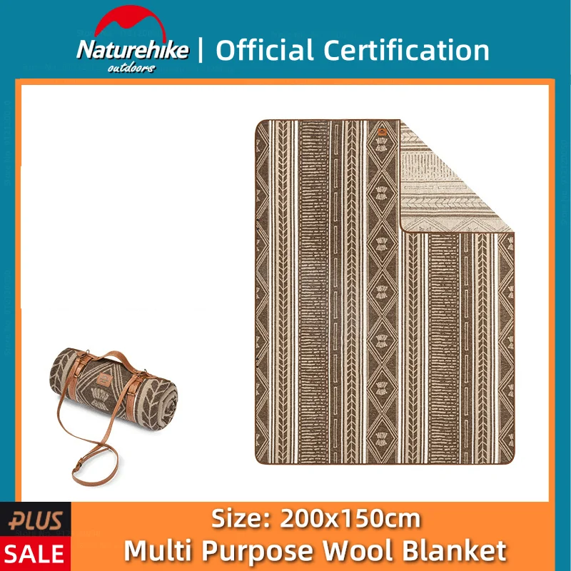 

Naturehike Multifunctional Wool Blanket Windproof Ultra Light 1.7KG Outdoor Portable Camping Travel Tent Cozy Soft Warm Carpet