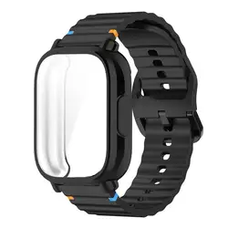 Silicone Strap Case with Full - Cover Screen Protection - TPU Soft Shell for Smartwatch Accessories (BaBy)