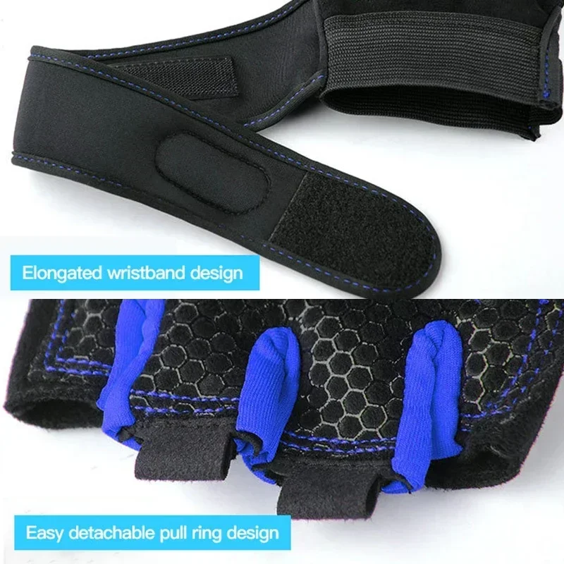 Sport Gloves Gym Gloves for Men Women Fitness Weight Lifting Wristband Gloves Body Building Training Sports Exercise Cycling Glove Shockproof