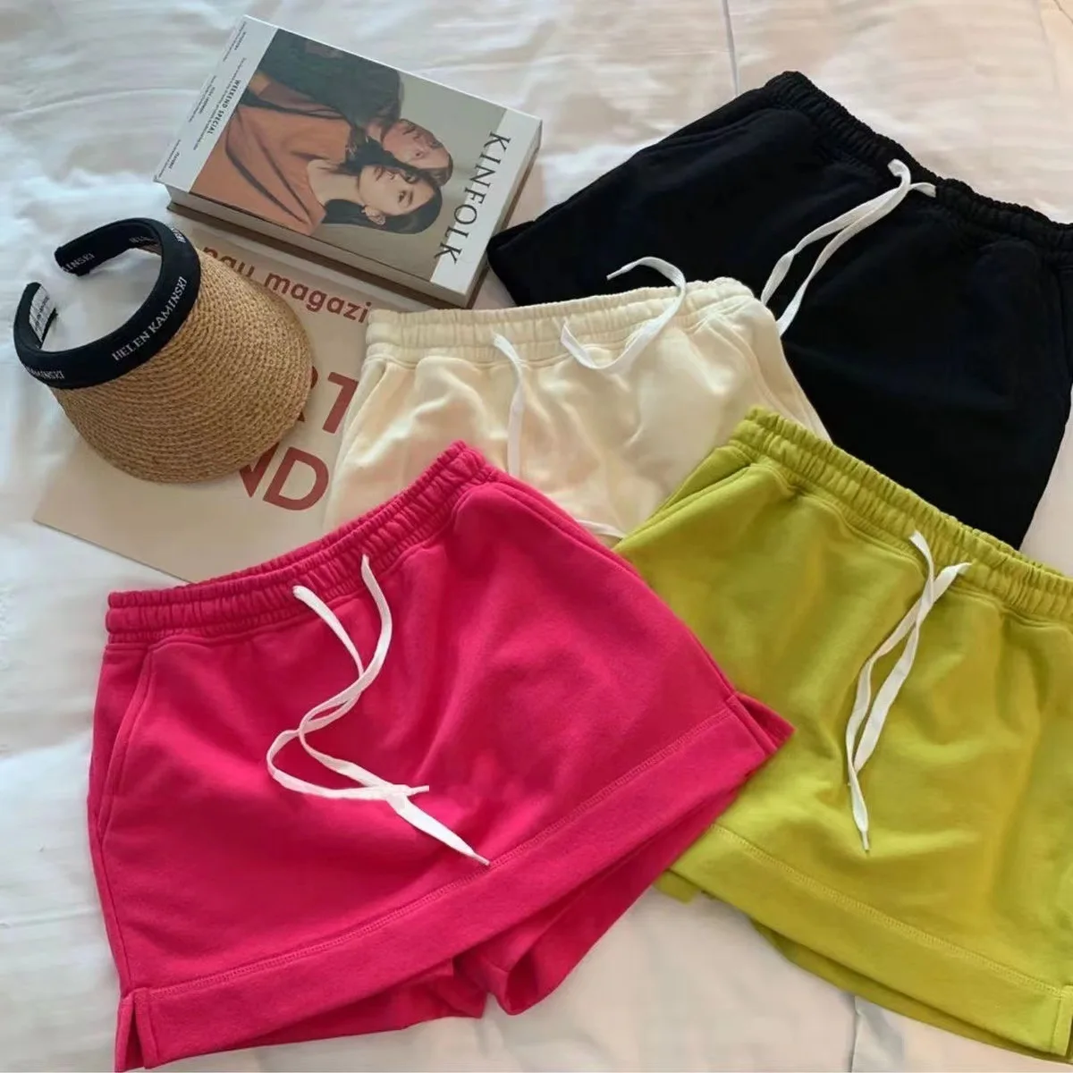 Korea Girls' Elastic Waist A-line Short Skirt Pants Summer Children's Casual Versatile Half Skirt Short Pants