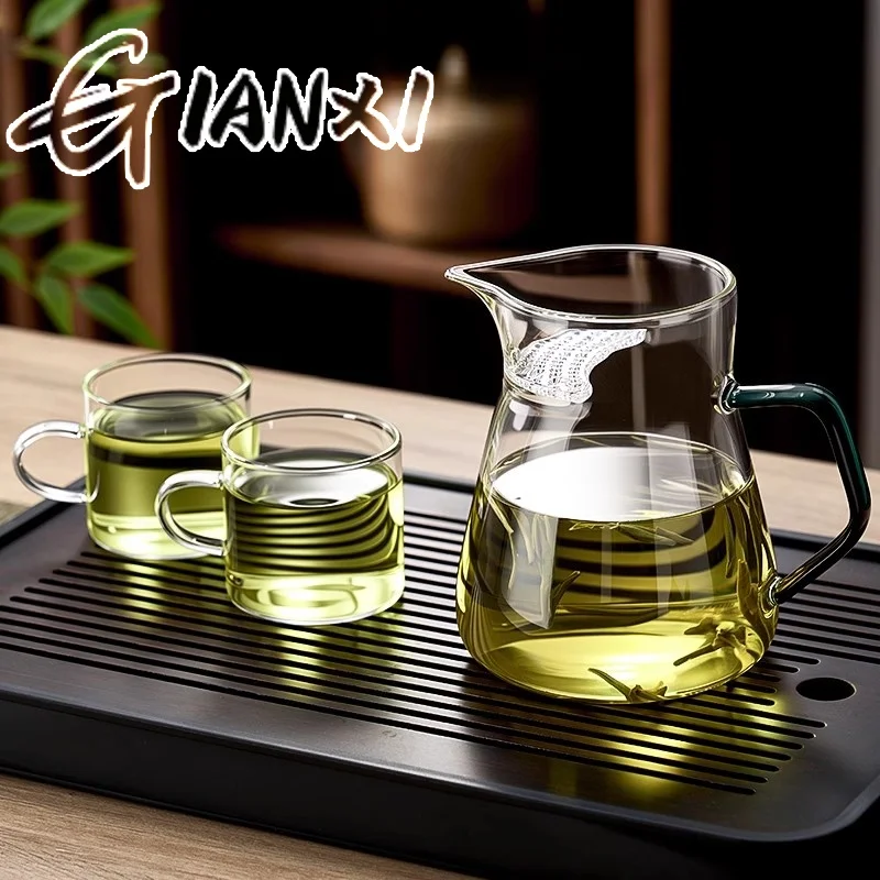 GIANXI Glass Teapot High Temperature Resistant Electric Clay Oven Heating Tea Brewing Teapot Chinese Home Guest Tea Set