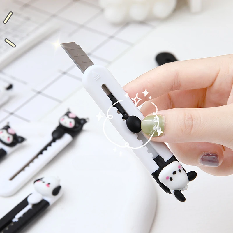 Cartoon Cute Dog Art Knife 1Pcs Mini Knife Student Paper Cutter Wallpaper Letter Opener Box Cutter Utility Knife
