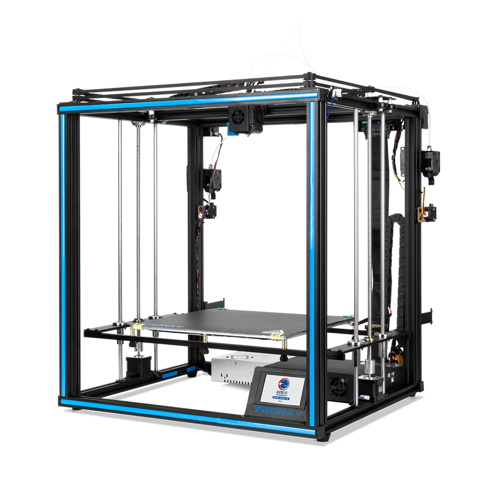 X5SA 400 2E 3D 프린터, 3.5 인치 컬러 터치 스크린, 400*400*400mm 인쇄 전문 DIY FDM 프린터, 2 인 1 믹스 컬러