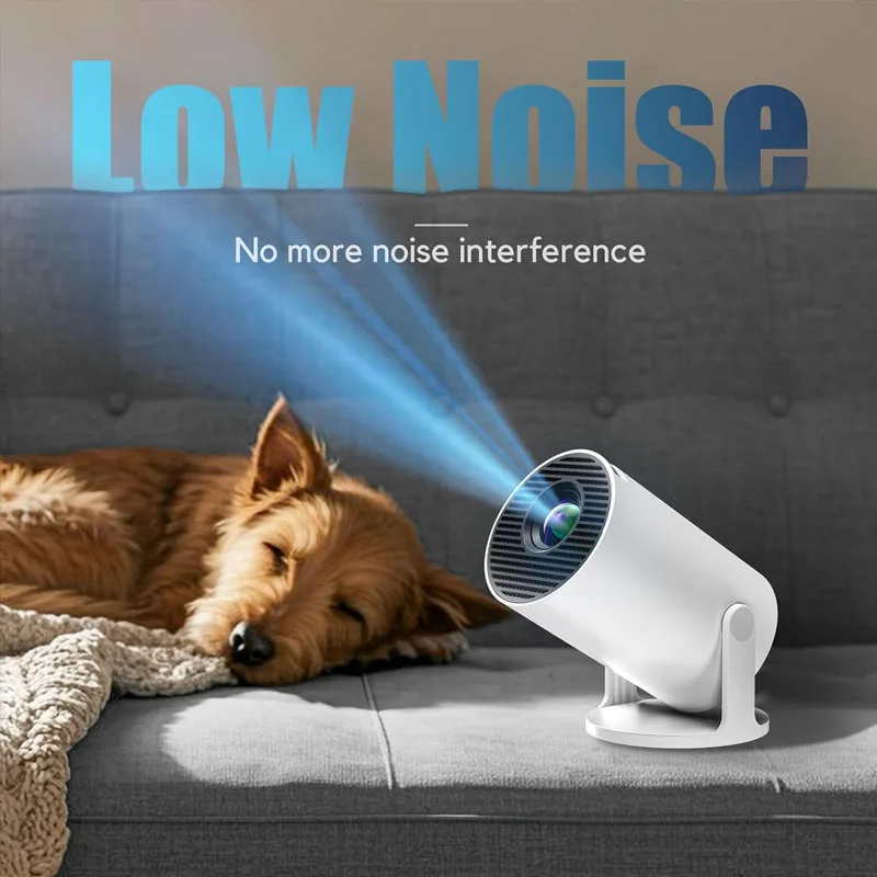 HY300 Wi-Fi 모바일 스크린 미러링 HD 스마트 4K 홈시어터 프로젝터, 거실용 자동 초점, 안드로이드 휴대용 프로젝터
