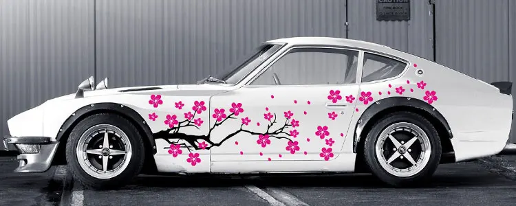 Set 8 Adesivi Decorativi Per Auto – Zampe Di Cane E Cuori Rosa, Impermeabili, Per Specchietti E Laptop