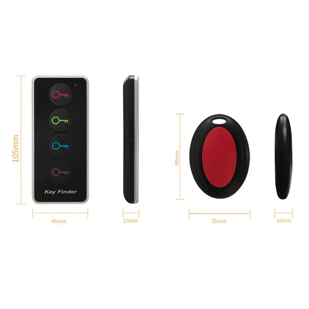 Tracking Device Wireless Anti-Lost Alarm 80dB 30m Distance 499.82MHz One Click Search ABS 4 Colors Key Finder