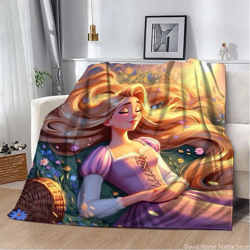 Tangled Rapunzel Priness Flannel Thin Blanket.King Size Four Season Blanket.for Sofa,Bed,Living Room,Travel Picnic Blankets Gift 6