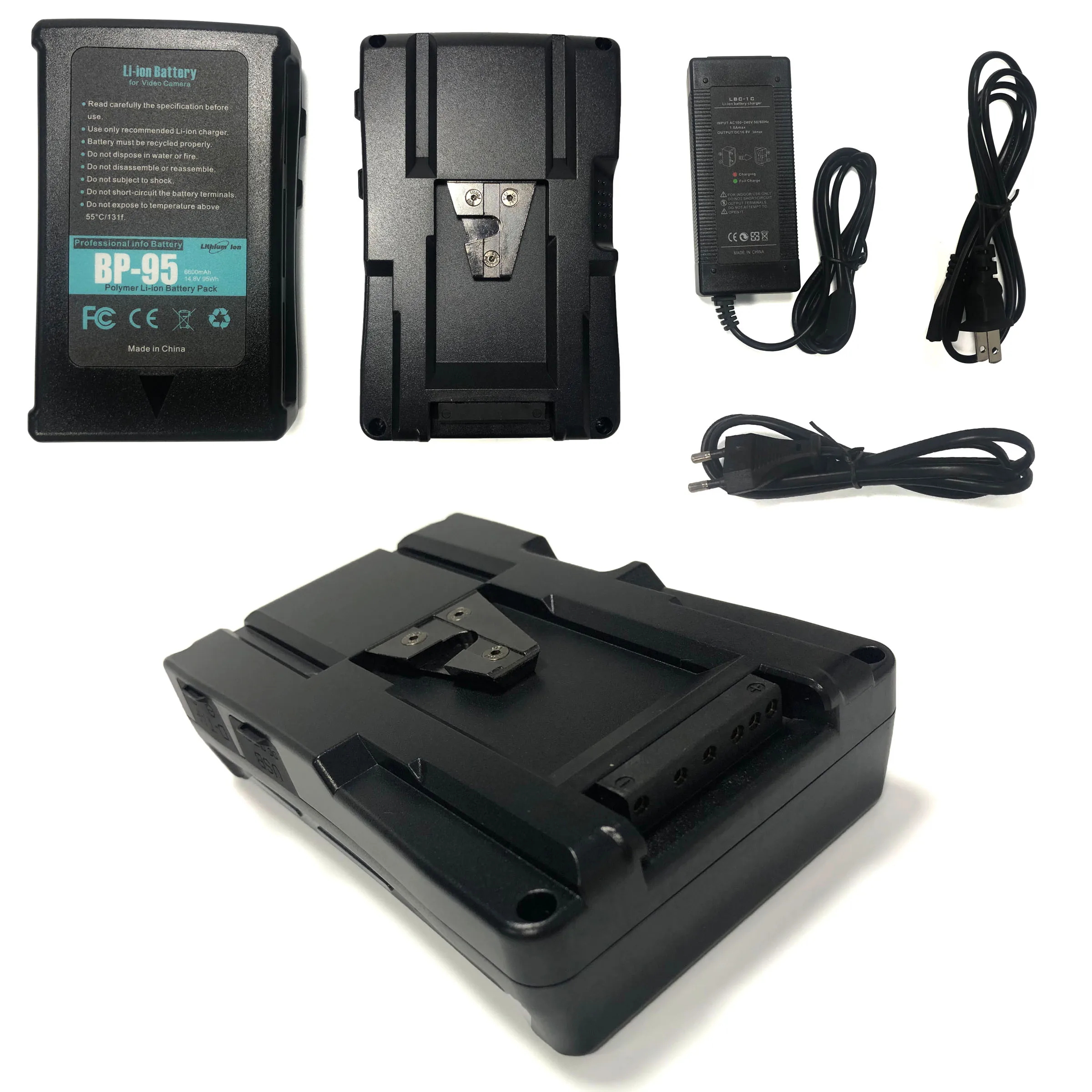 177Wh (12000mAh/14.8V) V Mount Battery and Charger V lock Battery