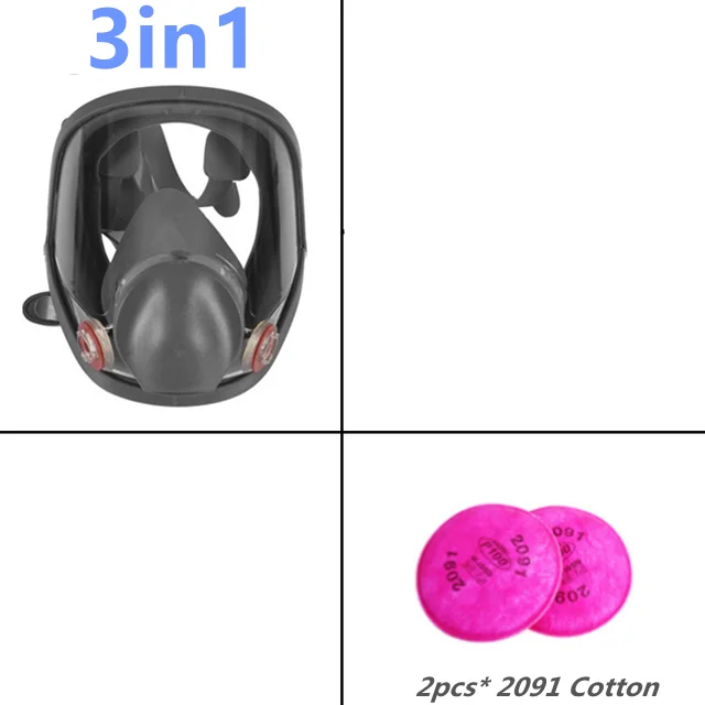 جهاز تنفس صناعي مضاد للضباب طراز 6800، قناع واقي ل...