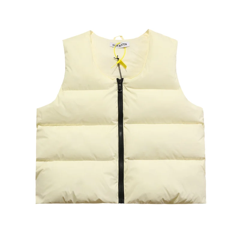 

Cole Buxton Men Vests High Quality Vintage Down Cotton Autumn Winter Women Jacket Vests Inner Labels